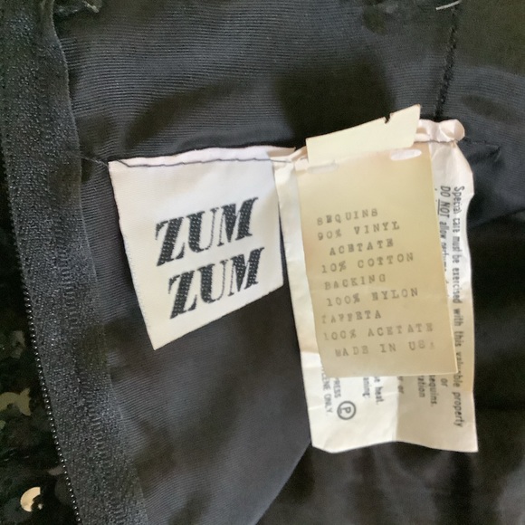 Formal Black Sequin Cocktail Dress - Picture 11 of 16